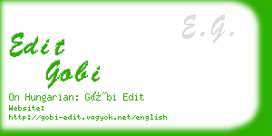 edit gobi business card